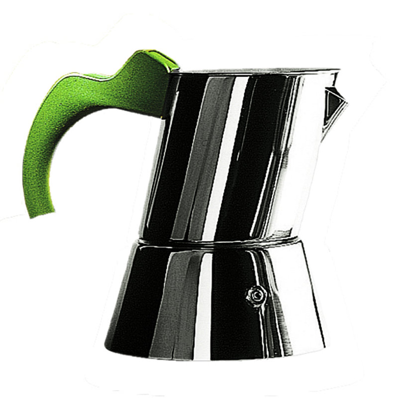 Cafetière ergonomique 4/6 tasses - 1 pièce , Vert acide, H 6,37 po x l 4,75 po x P 6,75 po