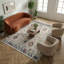 Tapis à motif géométrique marocain beige Thambiah-1728268073