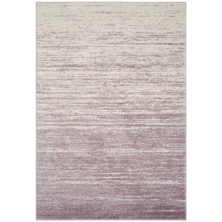 Bethlyn Ombre Cream/Purple Area Rug