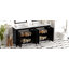 Ensemble de meuble-lavabo 72 po avec lavabos doubles (séparés), lavabos doubles en céramique, portes à fermeture en douceur et tablette réglable - Armoire de rangement espresso rétro pour une organisation élégante de la salle de bain