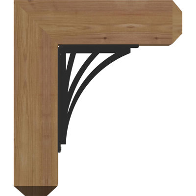 Nevio 4" Triple Brace Craftsman Ironcrest Bracket