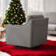 Fauteuil pivotant avec garniture cloutée Upholstery-932915076