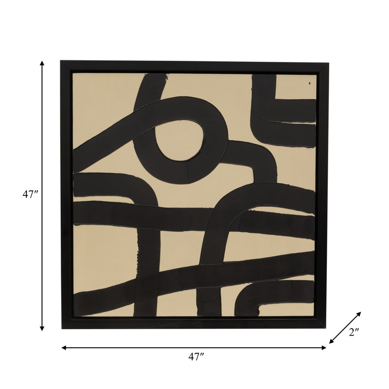 Copperleaf Resin Framed On Canvas Curvy-Cross Roads Painting