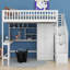 Lit mezzanine double avec tiroirs Jamesy Kids-852834491