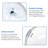 Modern Pure White Ceramic Lavatory Basin Sink - 19"X16" Oval Undermount Bathroom With Overflow, Low Absorption, Acid Resistance, Structure Shape Smooth Surface, No Faucet Holes