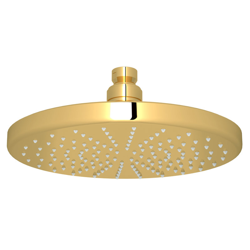 Rohl 8" Rain Showerhead, Italian Brass