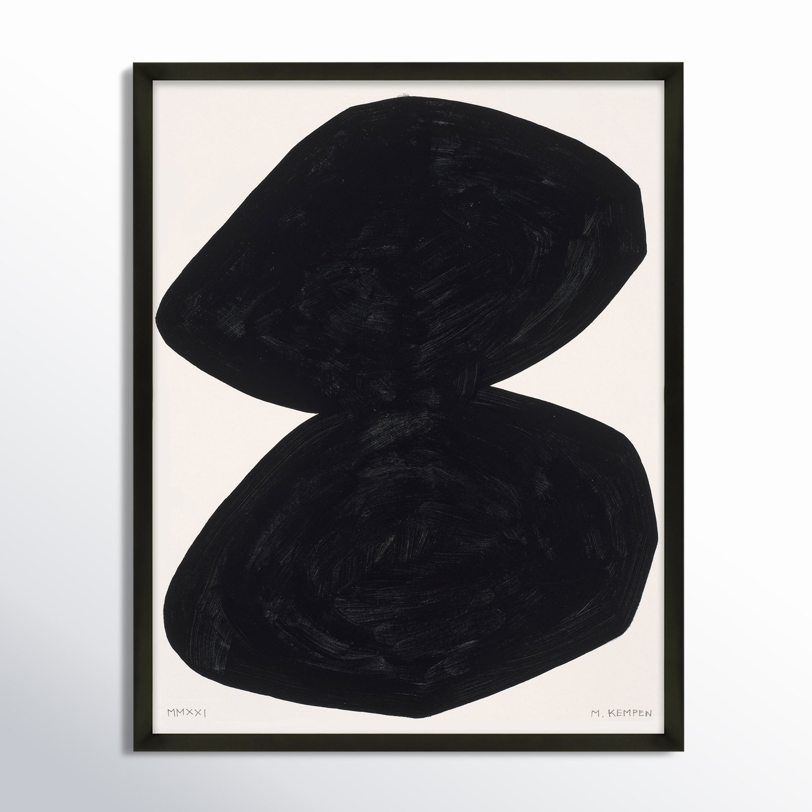 Module On White 2 by Michael Kempen, 25" H x 20" W x 1.25" D, Black
