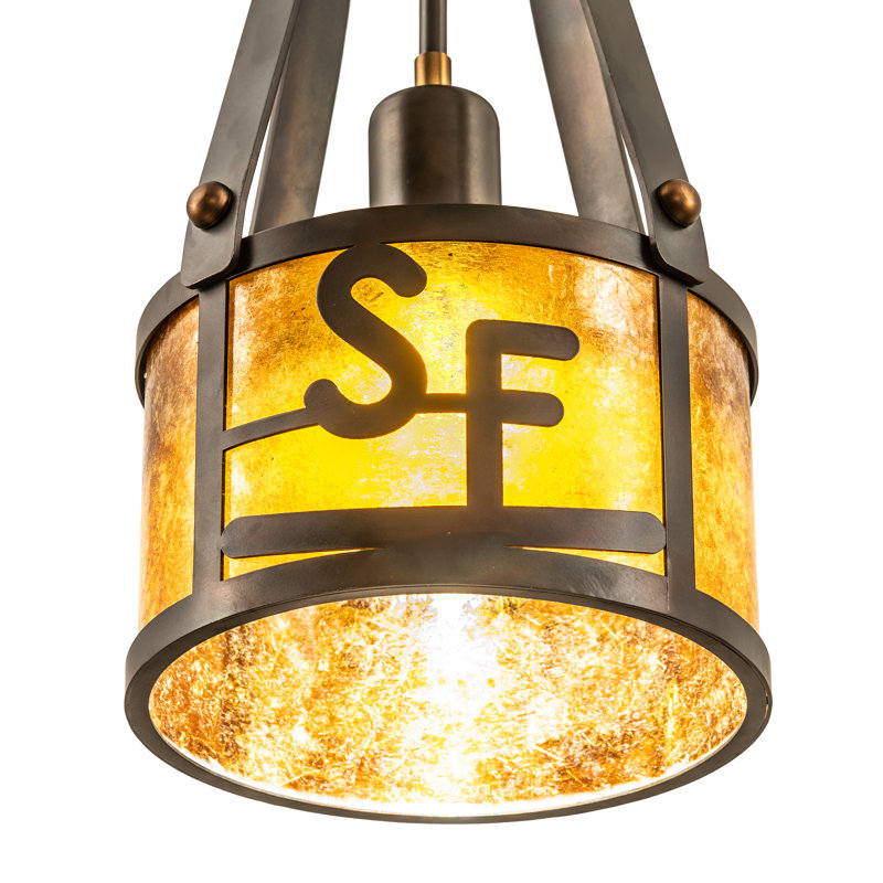 Luminaire suspendu cylindrique à 1 lumière