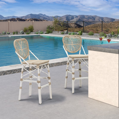 Alfanette Outdoor 29.53 Bar Stool