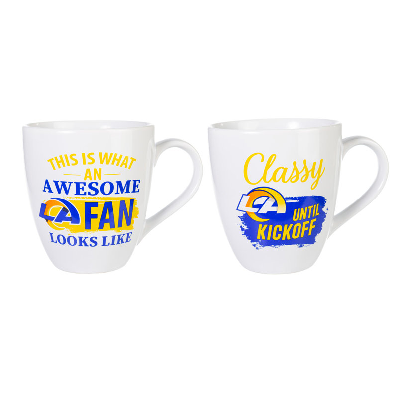 Ensemble de 2 tasses à café NFL, Los Angeles Rams