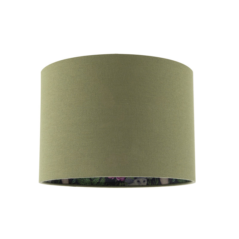 18cm H Fabric Empire Lamp Shade ( No Direct Attachment Method ) in Green