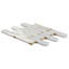 Norway 2x6 Polished Marble and Pearl Waterjet Mosaic Tile-1458114089