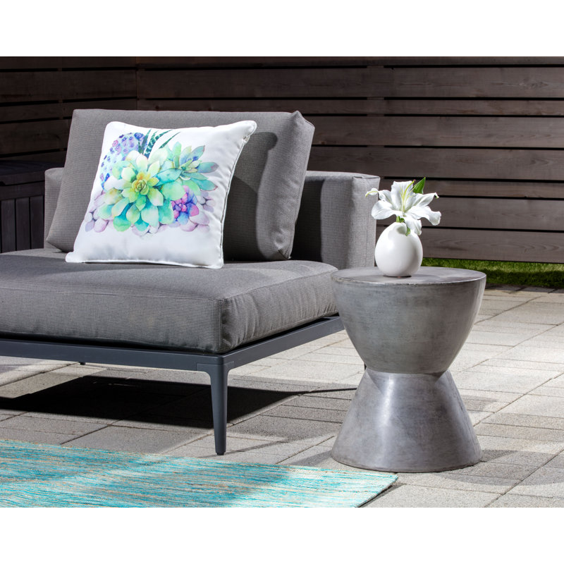 Perse End Table, Gray