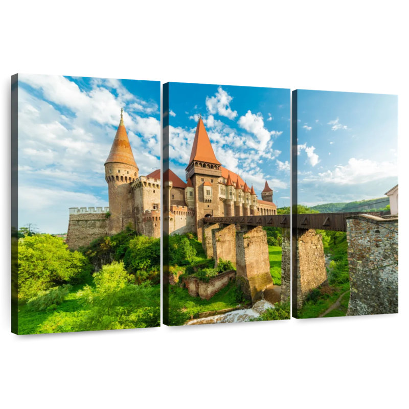 Corvin Castle In Romania, 24" H x 38" W