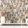 Taos Picket Pattern 12.25 in. x 12.75 in. Textured Glass Mosaic Tile