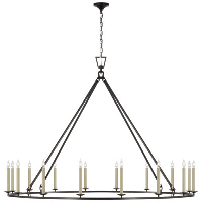 Darlana 16 - Light Wagon Wheel Chandelier