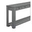 Console / canapé avec tiroirs de rangement et tablette inférieure pour le vestibule (brun clair)-113795536