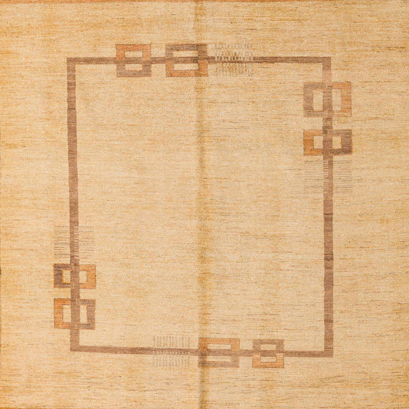 Abstract Indoor Rug, Square 5'