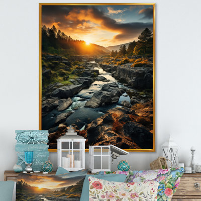 «Sunset in West Virginia Landscape», reproduction sur toile