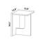 Table d'appoint carrée Novelty Base