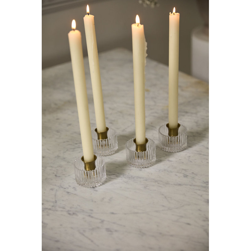 Serenade Candleholder Set of 4 - 2.75"x 2.25"