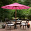 Parasol de marché pour l'extérieur avec poteau en bois - 8,5 pi-103688402