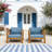 Outdoor Acacia Wood Club Wooden Armchair with Cushions-2142566576