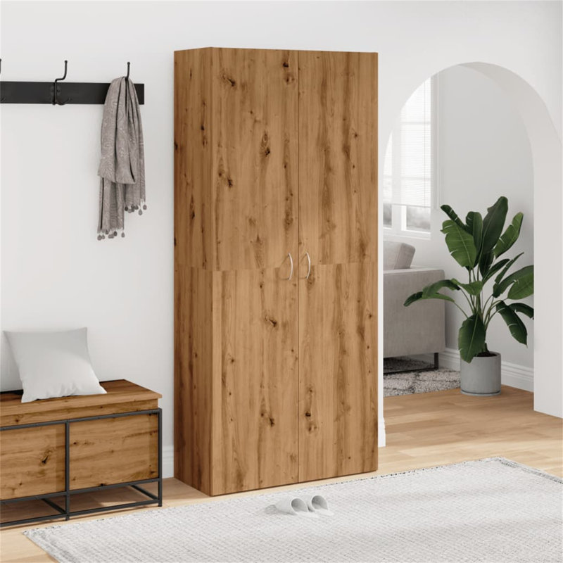 Rovner 24 Pair Shoe Storage Cabinet, Brown