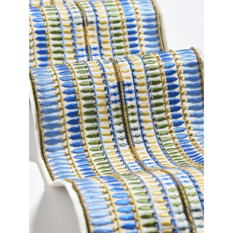 AMARNA EMBELLISHED TAPE, Nile Blue