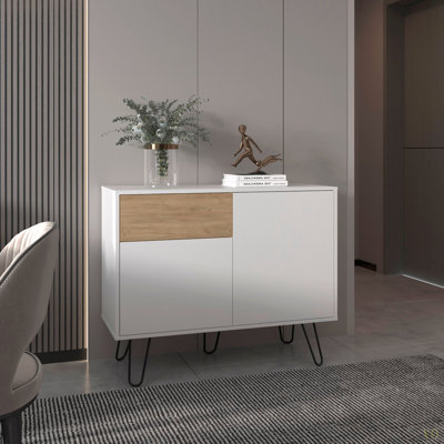 Sideboard, 2 Doors, 1 Drawer, 4 Shelves