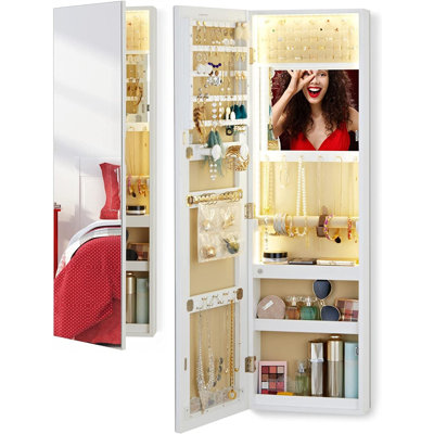 Armoire à bijoux avec miroir Naaliyah