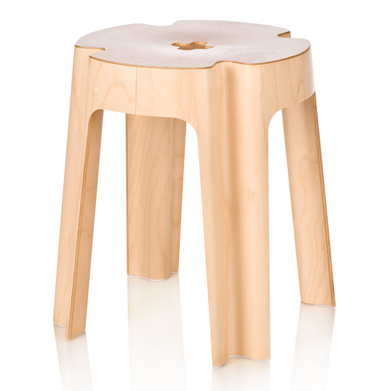 Manufactured Wood Accent Stool, Birch