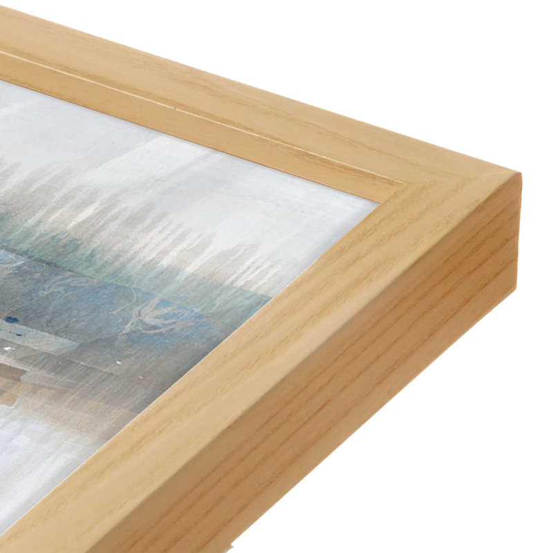 Ensemble de 2 imprimés Moody Drift Lines, 18 po x 12 po, Impression encadrée, Érable