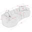 Canapé modulaire courbé 4 places Modern Cloud-826983818