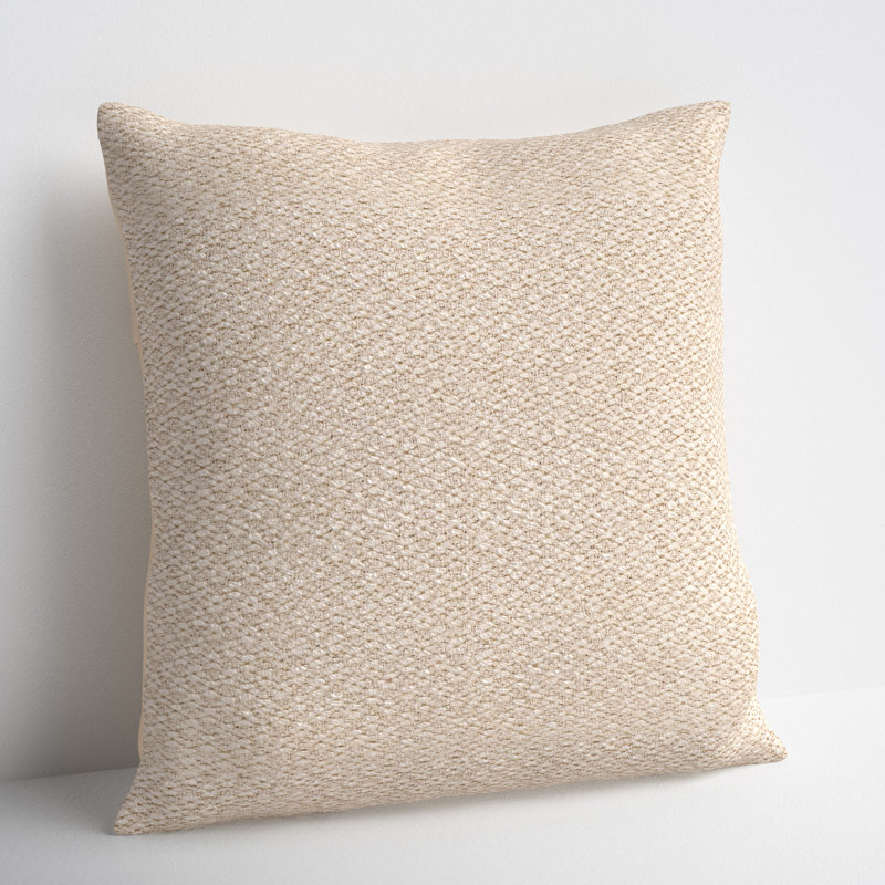 Hemlen Textured Wool Throw Pillow, Pillow Cover Only - No Insert