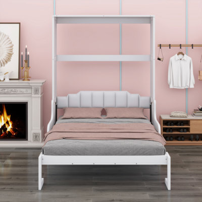 Lit escamotable mural Murphy avec coussin