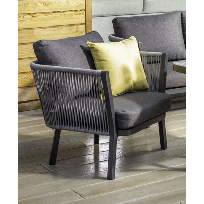 Outdoor Patio Dining Armchair with Cushion