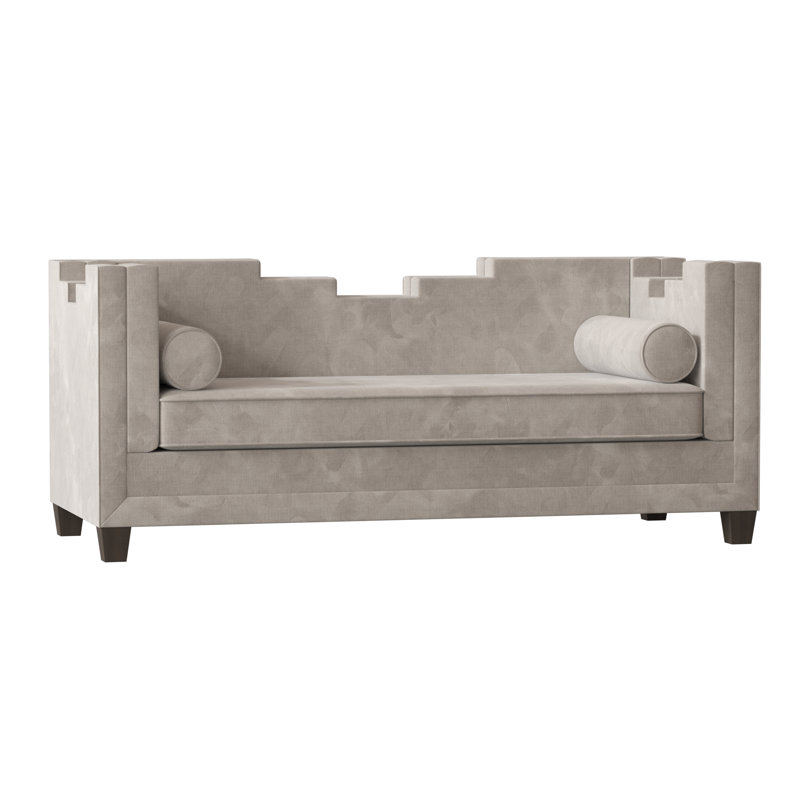 Bella Sofa, Bella Black Performance Velvet, Brown Mahogany