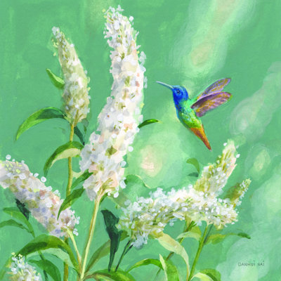 " Hummingbird Spring II " Painting Print