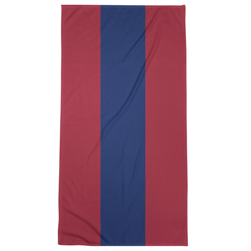 Bath Towel, Red/White