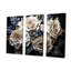 «Gray and Gold Rose Passion I - Roses», ensemble de reproduction d'art mural-107746051-107746052