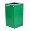Ensemble de 29 gallons de recyclage en acier, compost et poubelle avec couvercle carré et mixte