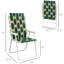2 chaises de patio pliantes,. Chaises portatives avec, idéales pour le camping, le jardin, la piscine, la plage et la cour