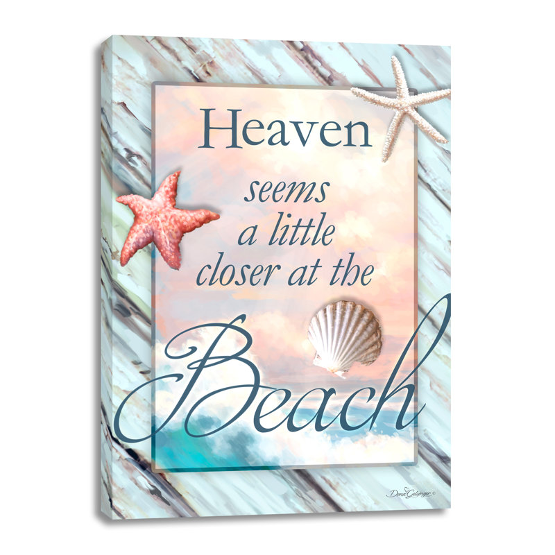 Toile «Heaven Seems Closer at the Beach», L 24 po x H 18 po x P 0,75 po