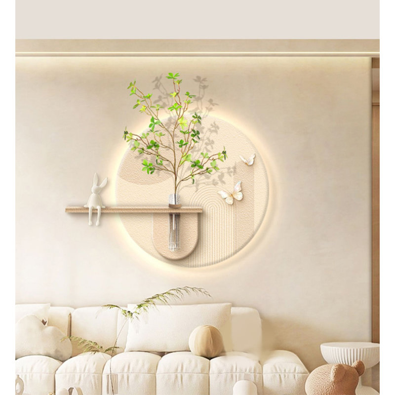 Décoration murale de plante française française, H 20,87 po x l 27,56 po x P 3,54 po
