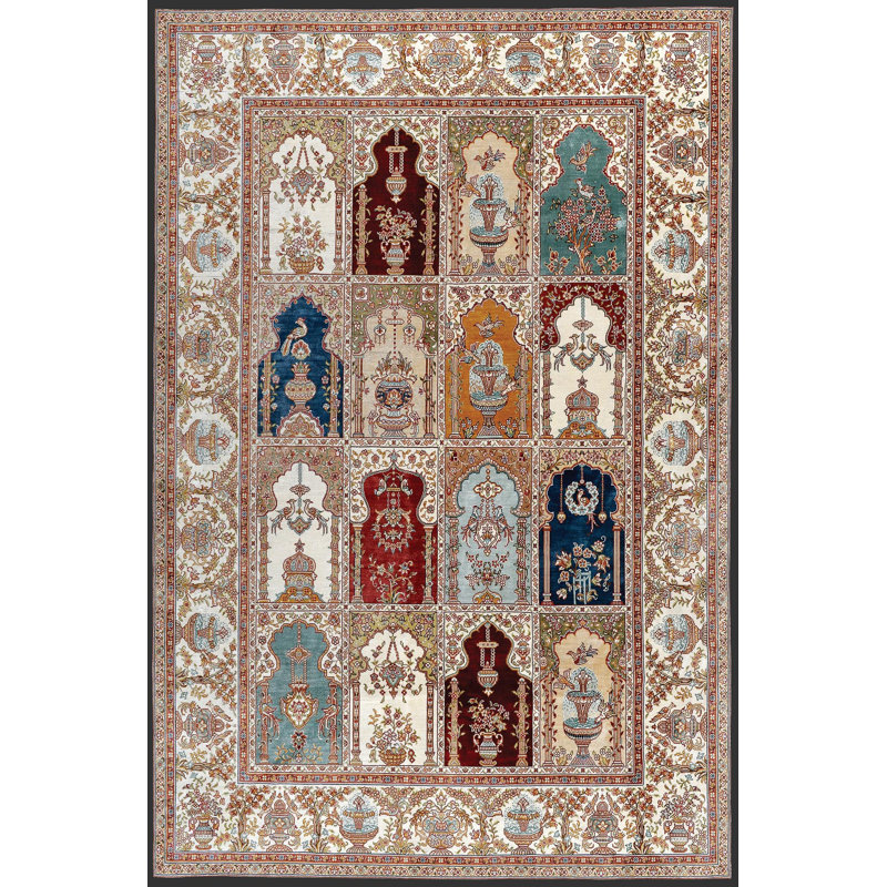 Premium Hall Carpet (3.3 x 9.8 ft), 100% Polyester, 8 mm Pile Height | Antibacterial, Non-Slip PVC Dot Underside, 650 gr/m² | Machine Washable, 3D Digital Printing | Ideal for Living Room & Entryways, Durable & Stylish Design
