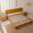 King 800 lbs Heavy Duty Solid Wood Platform Bed with Headboard, Premium Scandinavian Bed Frame, Non-Slip Noise-Free, Quick Assembly, Caramel-1357548837-1357548835
