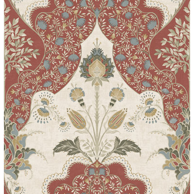 Auden Green Floral Grandeur Wallpaper