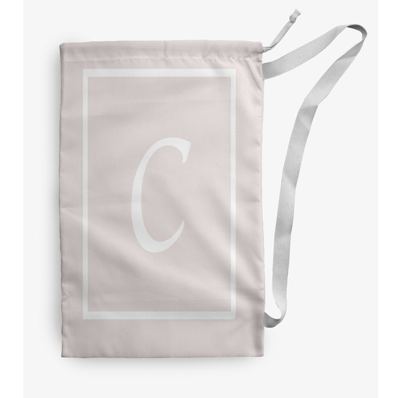 Sac à linge Monogram, Rose, Petit (H 29 po x l 18 po)