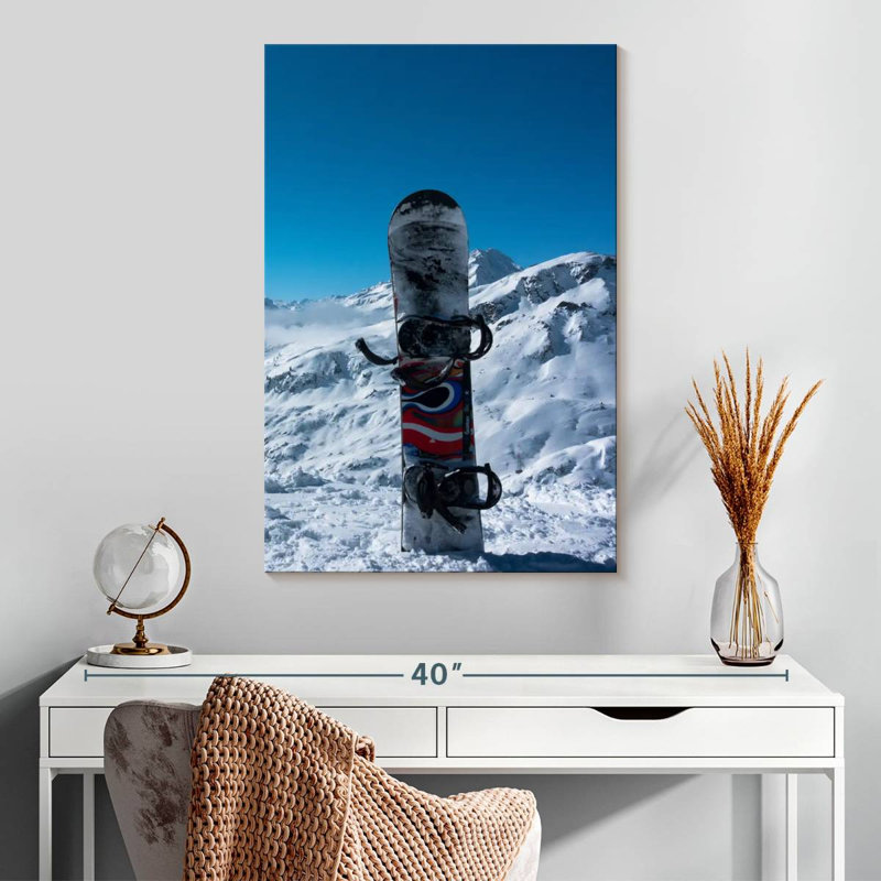 Sireci Snowboard In Snow, 30" H x 20" W